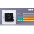 Igoto -New Style Biritish Standard Chorming Frame 13A Wall Switches with Neon